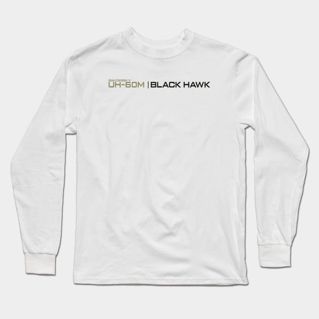 Black Hawk in Military 1 Long Sleeve T-Shirt by asheribtllo